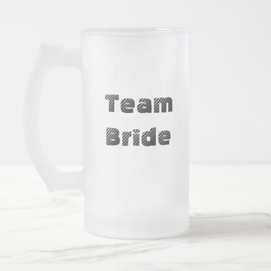 Team Bride Frosted Mok (Links)
