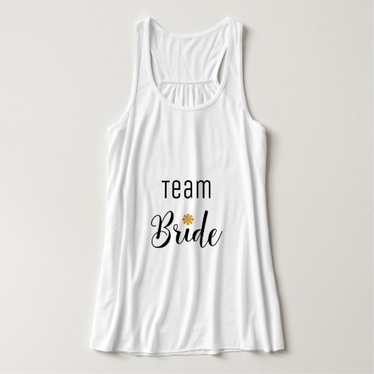 Team Bride Fun Bachelorette Wedding Tanktop (Design voorkant)