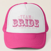 "TEAM BRIDE" Gepersonaliseerd huwelijksdag Trucker Trucker Pet (Voorkant)