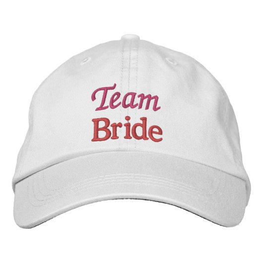 Team bride Gepersonaliseerd Verbonden Baseball Pet (Voorkant)