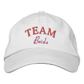 Team bride Gepersonaliseerd Verbonden Baseball Pet (Voorkant)