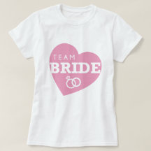 Team Bride Gepersonaliseerde Party Roze Hart Topje