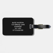 Team Bride - Gold faux foil bagagelabel (Achterkant horizontaal)