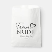 Team Bride Goodie Bag – Leuke vrijgezellenfeest Bedankzakje (Voorkant)