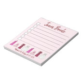 TEAM BRIDE Gown Wedding Vrijgezellenfeest Bachelor Notitieblok (Linkerzijde)