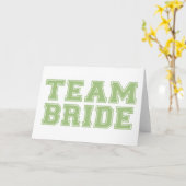 Team Bride (Groen) Kaart (Gele Bloem)