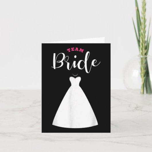 Team Bride Groom Bachelor Party Weddenschap Kaart (Voorkant)