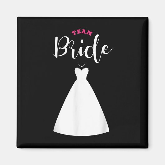 Team Bride Groom Bachelor Party Weddenschap Magneet (Voorkant)