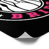 Team Bride Groom Bowling Bachelor Party Weddi Poster (Hoek)