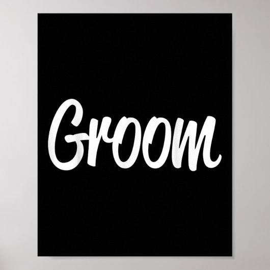 Team Bride Groom Bride Groom T-shirt Poster (Voorkant)