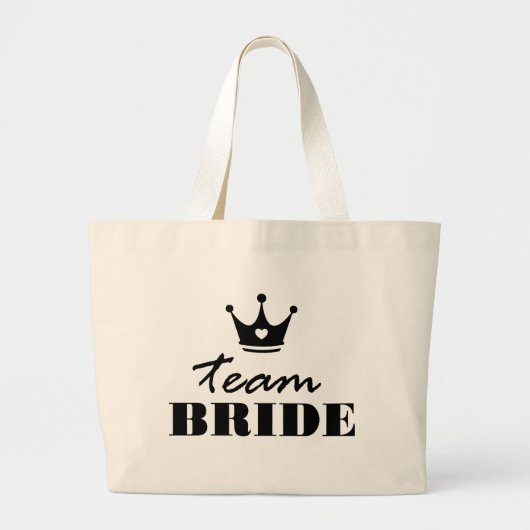 Team Bride Grote Tote Bag (Voorkant)