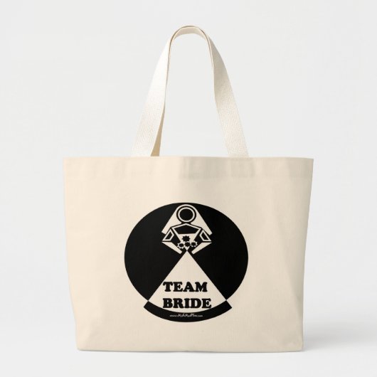 Team Bride Grote Tote Bag (Voorkant)