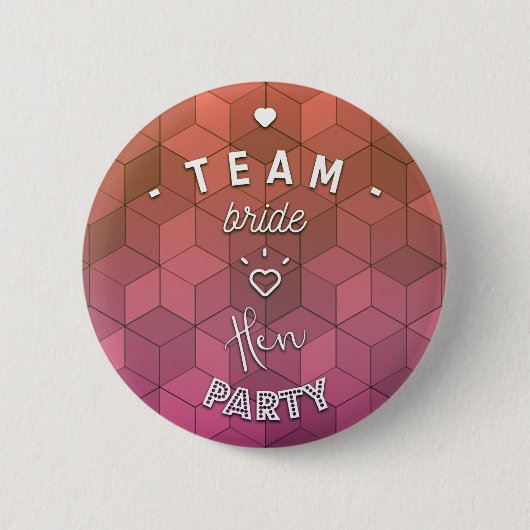Team bride - hen party ronde button 5,7 cm (Voorkant)