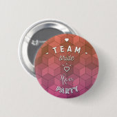 Team bride - hen party ronde button 5,7 cm (Voorkant /achterkant)