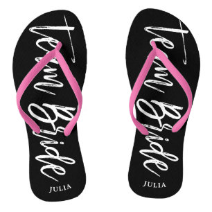 Team Bride   Het Stijl van het Manuscript de Aange Teenslippers