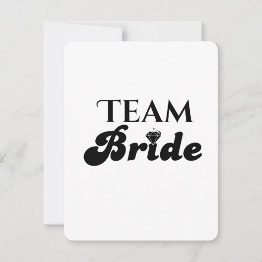 Team Bride Kaart (Voorkant)