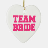 Team Bride Keramisch Ornament (Rechts)