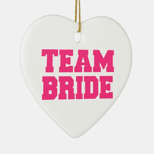 Team Bride Keramisch Ornament (Rechts)