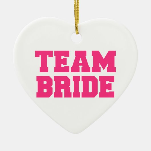 Team Bride Keramisch Ornament (Voorkant)