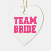 Team Bride Keramisch Ornament (Links)