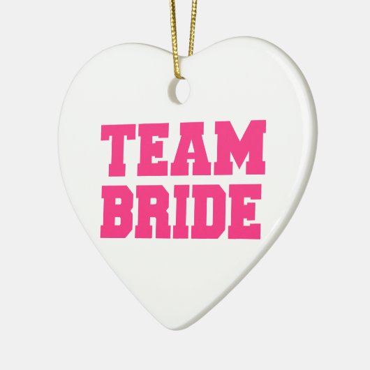 Team Bride Keramisch Ornament (Links)