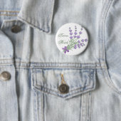 Team Bride. Lavendel Ronde Button 5,7 Cm (In situ)