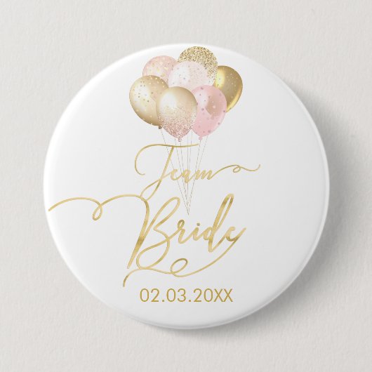 TEAM BRIDE LUFTBALLONS BUTTON (Voorkant)