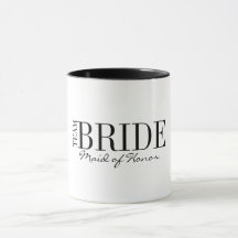 Team Bride Maid of Honor Bridal Party Coffee Mok