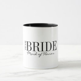 Team Bride Maid of Honor Bridal Party Coffee Mok