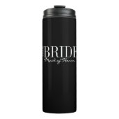 Team Bride Maid of Honor Bridal Party Tumbler Thermosbeker (Voorkant)