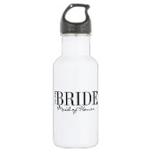 Team Bride Maid of Honor Bridal Party Water Bottle Waterfles (Voorkant)