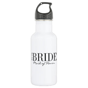 Team Bride Maid of Honor Bridal Party Water Bottle Waterfles