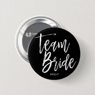 Team Bride   Manuscript Ronde Button 5,7 Cm