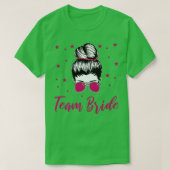 Team Bride Marry Bride Cool Hen Night  T-shirt (Design voorkant)