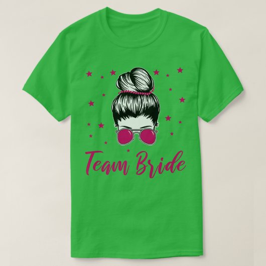 Team Bride Marry Bride Cool Hen Night  T-shirt (Design voorkant)