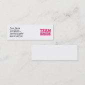 Team Bride Mini Visitekaartje (Voorkant / Achterkant)