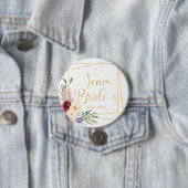Team Bride. Modern Geometrik Button (In situ)