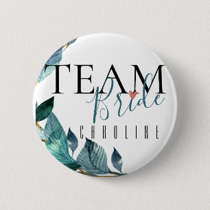 Team Bride   Naam Bridesmaid   Button voor weddens