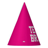 TEAM BRIDE neon roze bruiloftsfeest petten voor vo Feesthoedjes (Links)