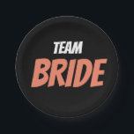 Team Bride Papieren Bordje<br><div class="desc">Team Bride</div>