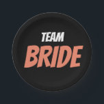 Team Bride Papieren Bordje<br><div class="desc">Team Bride</div>