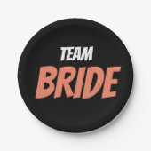 Team Bride Papieren Bordje (Voorkant)