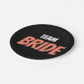 Team Bride Papieren Bordje (Gekanteld)