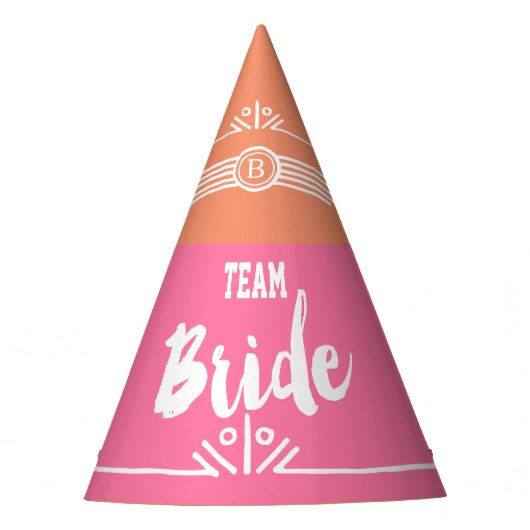 Team Bride party pet Feesthoedjes (Voorkant)
