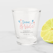 Team Bride Persoonlijke Bachelorette Partij Shot Glas (Voorkant)