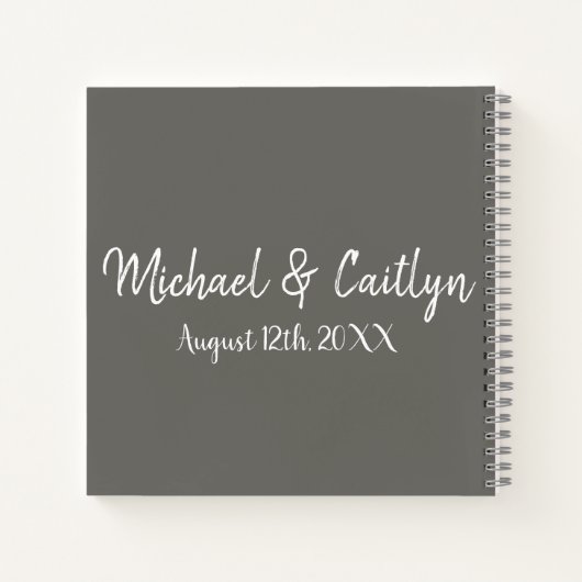 Team Bride Persoonlijke Bridesmaid Wedding Party Notitieboek (Achterkant)