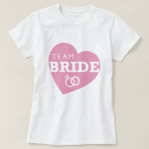 Team Bride Persoonlijke Roze Topjes T - shirts van