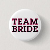 Team Bride Pin Ronde Button 3,2 Cm (Voorkant)