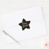 Team Bride Red Heart Ster Sticker (Envelop)