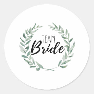 Team Bride Ronde Sticker